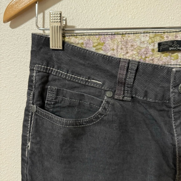 Prana Canyon Cord Pant Gray Fine-Wale Low
Rise Straight Leg Stretch-6 - Picture 6 of 9